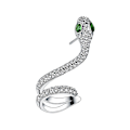 Miniatyrbilde 1 av 2: øredobber venstre Single Snake Zircon øredobber for ball