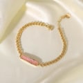 Miniatyrbillede 5 af 5: Armbånd Firkantet Daily Outfit Metallic Element B1376 JDB201295-WT
