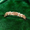 Miniatyrbilde 2 av 5: Kvinner Ring Rose Rhinestones Smykker Glitrende Bright Luster Finger Ring For Wedding US 10