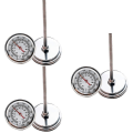 Miniatyrbillede 2 af 2: 3 stk Kompost Jordtermometer Premium rustfrit stål Metalmålesondedetektor