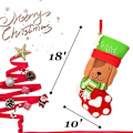 Miniatyrbillede 2 af 5: Hund Julestrømpe Kæledyr Paw Julestrømpe 18'' Stor Xmas Hængende Kæledyrsstrømpe Pejs Juletræ Dekorationer Fest