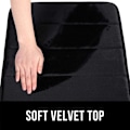 Miniatyrbillede 2 af 5: Bademåtte Anti-Slip Absorberende Bademåtte - 30 x 50 cm (sort)