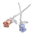 Pikkukuva 4 / 5: Metal Rose Hairpin Naisten Päähine Päivittäiset Minimalistiset Coiffure-hiustarvikkeet 3