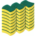 Miniatyrbilde 1 av 5: Flerbruks skrapesvamp for intensiv bruk. Dimensjoner 11 x 7 x 3 cm (4,3'' x 2,8'' x 1,2''). Pakke med 24.
