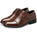 Miniatyrbillede 1 af 4: Mænd Snøre Office Smart Formelle Oxford Brogue Sko Brown 43