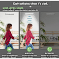 Miniatyrbillede 3 af 5: Indendørs batteridrevne lys med bevægelsessensor LED-lys 3-pak ledningsfri kabinetlys med 10 LED-strips