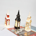 Miniatyrbilde 4 av 5: Julelykter, lysestake lys dekorasjon Red