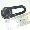 Miniatyrbilde 4 av 5: Karabinkompass + kompass + termometer på multifunksjonelt bærbart metallkompass for fotturer/reiser, profesjonelt 3