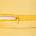 Miniatyrbillede 4 af 5: Pakke med 2 fløjlspudebetræk Pompom dekorative pudebetræk Solid blødt pudebetræk med poms Firkantet til sofa Sofa Soveværelse Bil 18x18inch Da 12 x20 Lemon Yellow