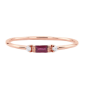 Miniatyrbilde 1 av 5: Kvinner Cubic Zirconia Innlagt Band Finger Ring Bryllup Engasjement Smykker Gift Red US 6
