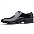 Miniatyrbillede 2 af 5: Mænd Bryllup Business Party Patent Formelle Smart Sko Black 40