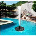 Miniatyrbillede 4 af 5: Solar Fountain Udendørs flydende 1W pumpe Solar Dam Dyser til Fuglebad Akvarium Have Springvand