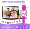 Miniatyrbild 5 av 5: Mikrofon för barn, karaokemikrofon för flickor 3-15 år, födelsedagspresenter för Android/iPhone/iPad/Sony/PC, leksaker för pojkar 3-12 år, holida