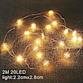 Miniatyrbillede 4 af 5: Julepynt 2M Fairy Lights Blink Party Decoration G