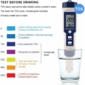 Miniatyrbillede 4 af 5: Triomphe Water Tester 5 i 1 multifunktionel vandkvalitetstester, digital TDS/EC/Saltholdighed/PH/Temperatur til drikkevand, pool, akvarium, fisk