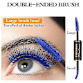Miniatyrbillede 4 af 5: Double-ended Colour Mascara - Vandtæt tyk curling BLUE