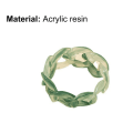 Miniatyrbild 2 av 5: Utsökt Kvinnor Transparent Akrylharts Geometrisk Kedjering För Dating Leopard