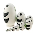 Miniatyrbillede 2 af 4: Sæt 10 stk Cute Panda Egg Shape Træ stablelegetøj