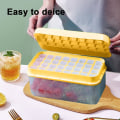 Miniatyrbillede 5 af 5: Ice Cube bakke med let at frigive silikone isterning bakke is opbevaringsboks