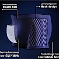 Miniatyrbild 3 av 5: Män Mesh Boxer Brief Trunks Shorts Andas kalsonger Dark Blue L