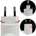 Miniatyrbild 5 av 5: Pack E27-sockel med trådlös strömbrytare, lampfot, Quick Light-plastsockel för garagebelysning, 360 graders rotation, fo