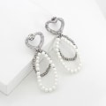 Miniatyrbilde 2 av 4: Øredobber Pearl Heart Stud motesmykker Ac7253