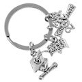 Miniatyrbilde 4 av 4: 1 stk Rustfast Praktisk Meningsfull Kreativ Minneverdig Nøkkelring Graduation Keychain For Graduation
