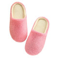 Miniatyrbilde 1 av 5: Dame Vinter Fleece Tøfler Innendørs Vanlige Gulvetøfler Pink 42-43