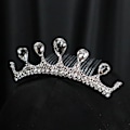 Miniatyrbild 3 av 4: Rhinestone Crown Hårkam med elegant design Lätt Slitstark Långvarig Bekväm att bära