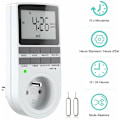 Miniatyrbillede 1 af 5: Europæisk standard storskærmstimer digital programmerbar udgang, ugentlig digital timer med LCD-display,