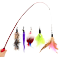 Miniatyrbild 1 av 5: Set 5 delar Rolig Cat Stick Cat Toy Stick Infällbar Cat Stick Interactive Cat Hair