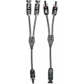 Pikkukuva 1 / 5: MC4 Y Branch aurinkopaneelin kaapelin liitinsovitin, 1 pari M/FF ja F/MM - 1 pari M/FF ja F/MM