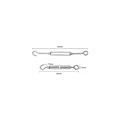 Miniatyrbild 3 av 5: 10-pack M4 krokar och ögon C till O Spänne 304 rostfritt stål Heavy Duty Spänning Wire Rep Hardware Kit för solskydd
