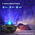 Miniatyrbillede 3 af 5: Star Sky-projektor, Galaxy Projector Led Planetarium-projektorlampe, Galaxy Projector Nattelys til børn med stemmestyring