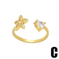 Pikkukuva 4 / 5: Sormus Vintage Zircon Heart Stud Muotikorut Ac8676 A