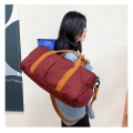 Miniatyrbilde 2 av 4: Unisex Kontrastfarge Sporty Gear Duffel Bag Claret