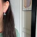Miniatyrbillede 3 af 5: Ørering Geometry Stud S925 Sølv modesmykker Ac5346 white