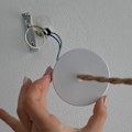 Miniatyrbilde 5 av 5: 2 stykker hvit takrosett baseplate taklampe, 80 mm retro lys baldakinsett, rund lysekrone takplate base