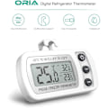 Miniatyrbild 2 av 5: 0,1 Vit 20~50℃ Hushållsfrys Kyltermometer Kylskåp Vitrine Digital Display Vattentät termometer,