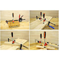 Miniatyrbillede 4 af 5: Enkeltspindel kantklemme Fast fiksturklemme F klemme Stærk klemkraft