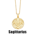 Miniatyrbillede 1 af 5: Halskæde Vintage Zircon Constellation Modesmykker Ac8505 Sagittarius