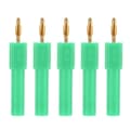 Grön 2mm till 4mm bananpluggkonverterare - 5-pack