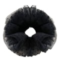 Pikkukuva 1 / 5: Mesh Polka Dot Girl Ponytail Ylisuuri hiussormus Joustavat hiussolmiot tytölle Black Small