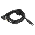 Miniatyrbillede 5 af 8: Type C Han til DC 5.0 X 1.0mm Han Strøm Opladningsadapter Kabel til Laptop Notebook