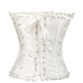 Miniatyrbilde 3 av 4: Dame med snøring og bein korsett Bustier Undertøy Bodyshaper Topp L