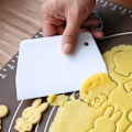 Miniatyrbilde 3 av 5: 4 stykker trapesformet deigskraper i plast Flerbruksdeigskæreskraper Kjøkkenutstyr for kaker, bakverk, brødbakevarer