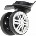 Miniatyrbillede 1 af 5: Kartokner 2 Stk Dobbelt Rulleje Hjul Trolly Kuffert Hjul 360 Swivel Reparations-Part