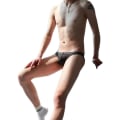 Pikkukuva 1 / 2: Miesten seksikkäät pitsit nopeasti kuivuvat stringit Alusvaatteet G-String Black 1XL