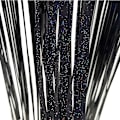Miniatyrbillede 1 af 4: 2 Stk 1mx1m Laser Regngardin Fødselsdagsdekoration Bryllupsfest Baggrund Black 1m*4m