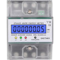 Miniatyrbild 1 av 5: DDS024 5-100A 380V 50Hz enfas AC amperemeter med LCD-display, transparent case